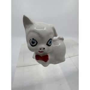 Vintage 1950's Miniature Porcelain Pig Figurine Japan Hand Painted Kitsch